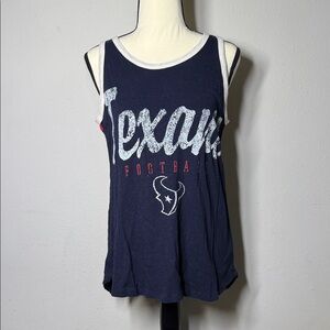 Texans Navy Football Tank Top
